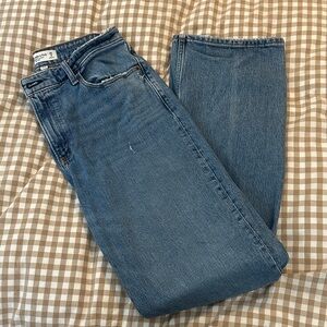 Abercrombie & Fitch Womens 90’s Relaxed Jean High Rise Curve Love Long Jeans